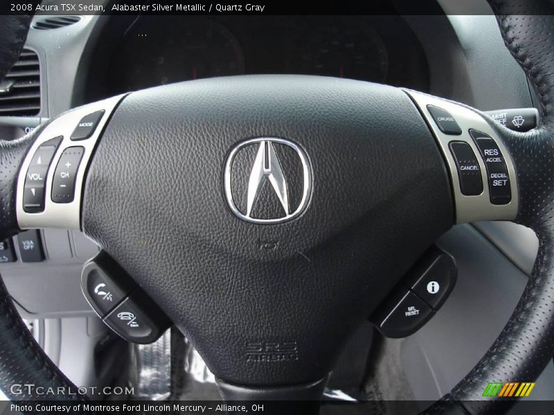 Alabaster Silver Metallic / Quartz Gray 2008 Acura TSX Sedan