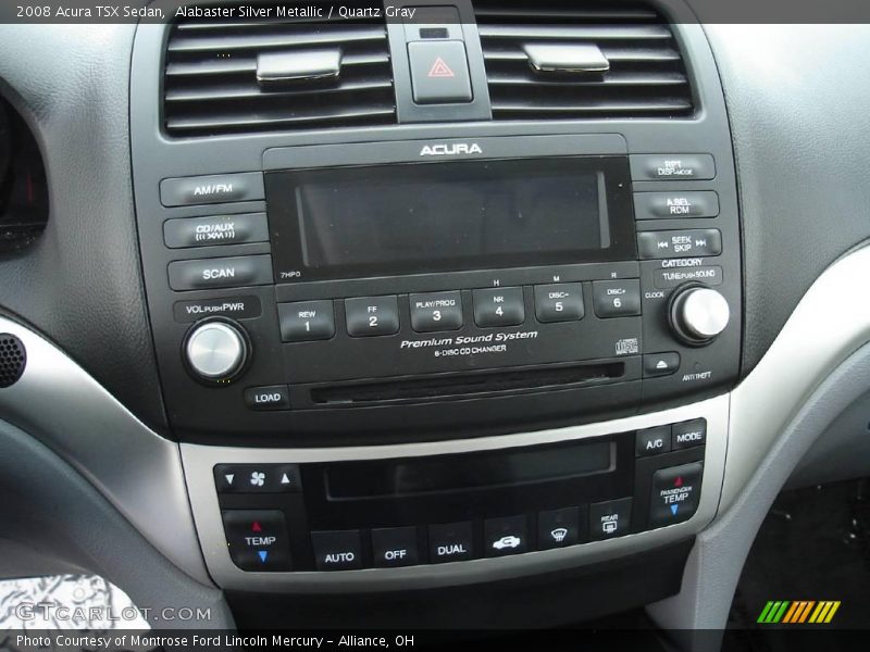 Alabaster Silver Metallic / Quartz Gray 2008 Acura TSX Sedan