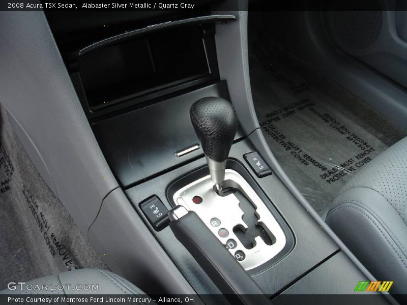 Alabaster Silver Metallic / Quartz Gray 2008 Acura TSX Sedan
