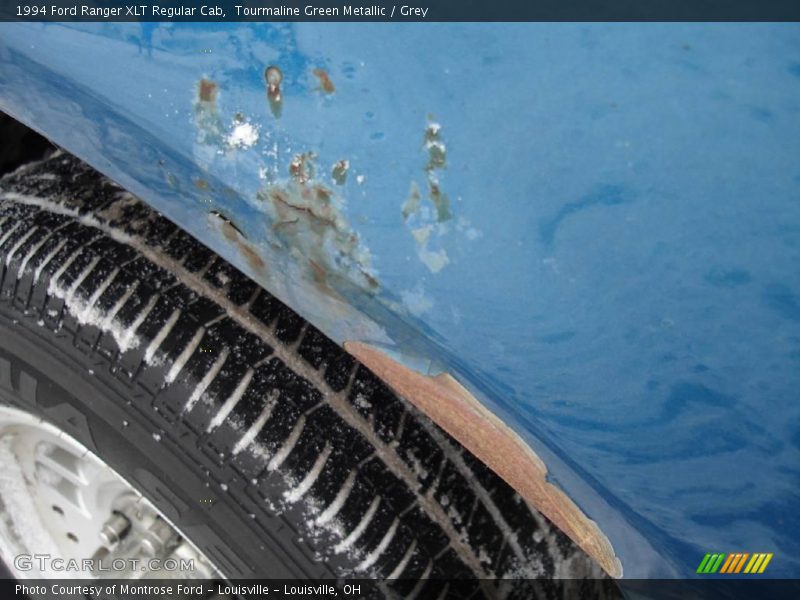 Tourmaline Green Metallic / Grey 1994 Ford Ranger XLT Regular Cab