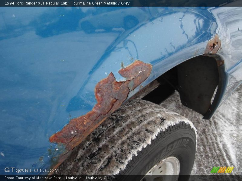 Tourmaline Green Metallic / Grey 1994 Ford Ranger XLT Regular Cab