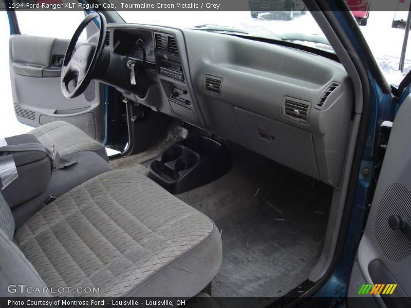 Tourmaline Green Metallic / Grey 1994 Ford Ranger XLT Regular Cab