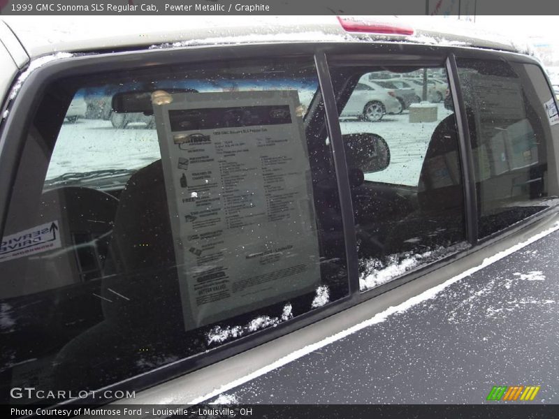Pewter Metallic / Graphite 1999 GMC Sonoma SLS Regular Cab