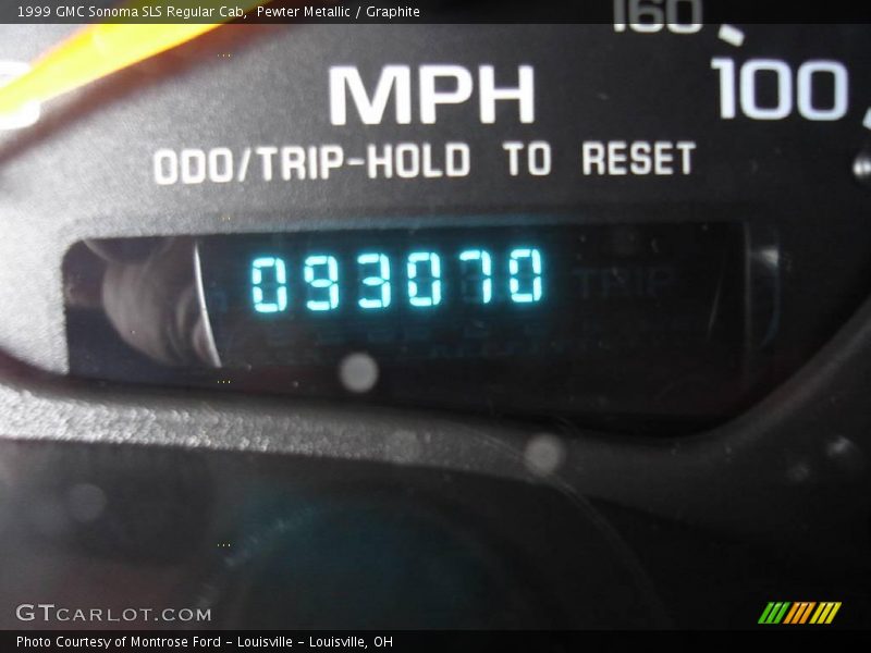 Pewter Metallic / Graphite 1999 GMC Sonoma SLS Regular Cab