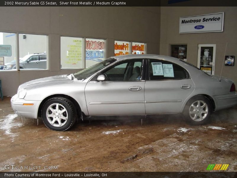 Silver Frost Metallic / Medium Graphite 2002 Mercury Sable GS Sedan