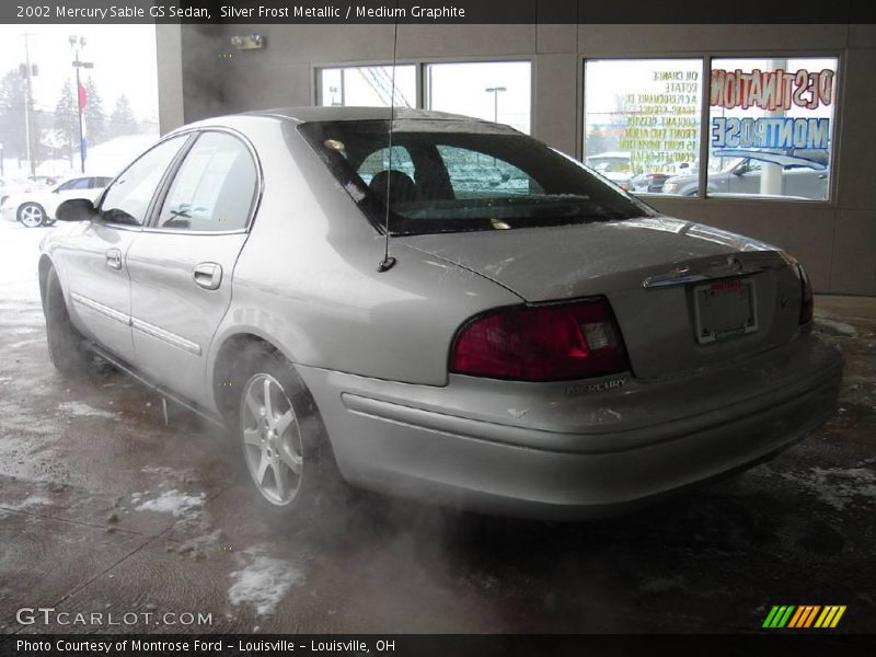 Silver Frost Metallic / Medium Graphite 2002 Mercury Sable GS Sedan