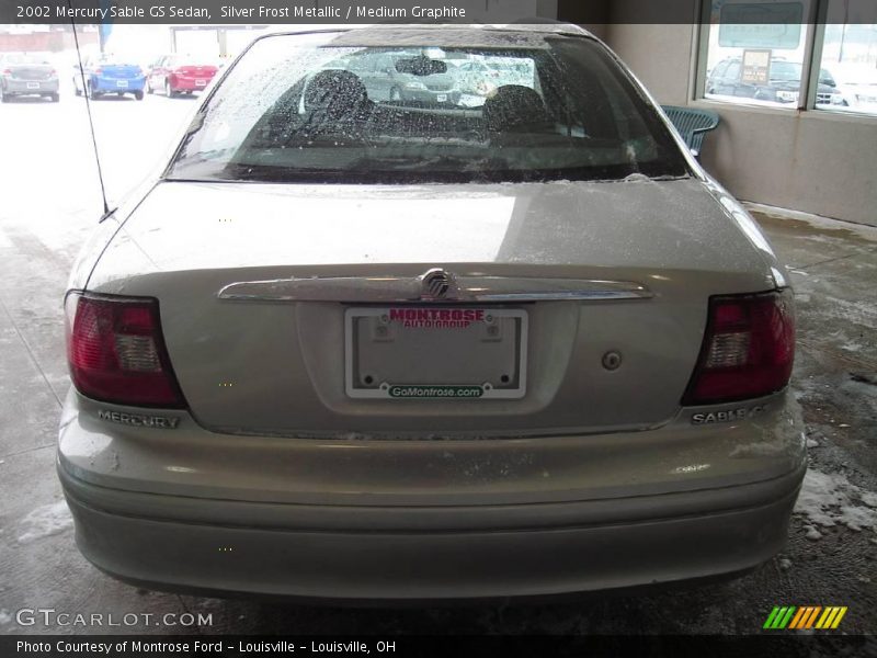 Silver Frost Metallic / Medium Graphite 2002 Mercury Sable GS Sedan