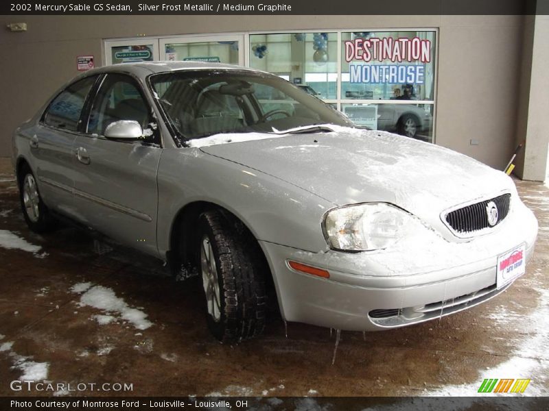 Silver Frost Metallic / Medium Graphite 2002 Mercury Sable GS Sedan