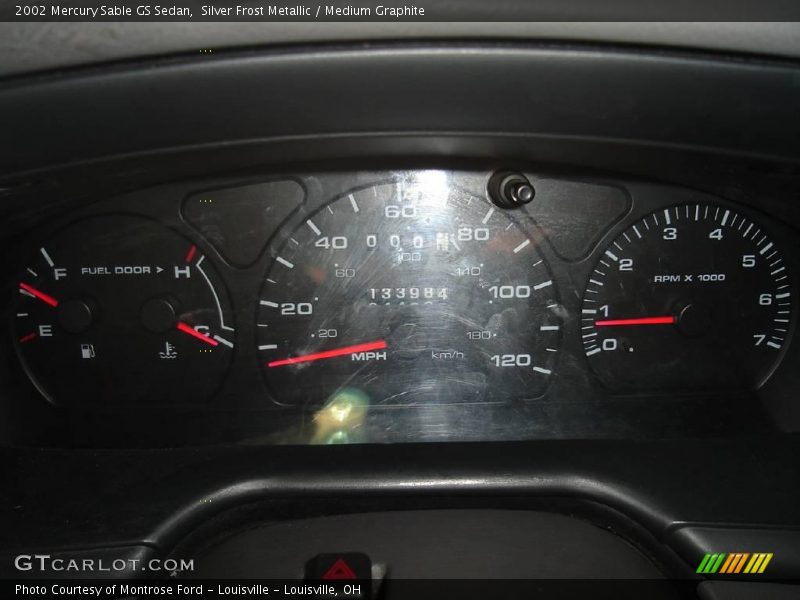Silver Frost Metallic / Medium Graphite 2002 Mercury Sable GS Sedan