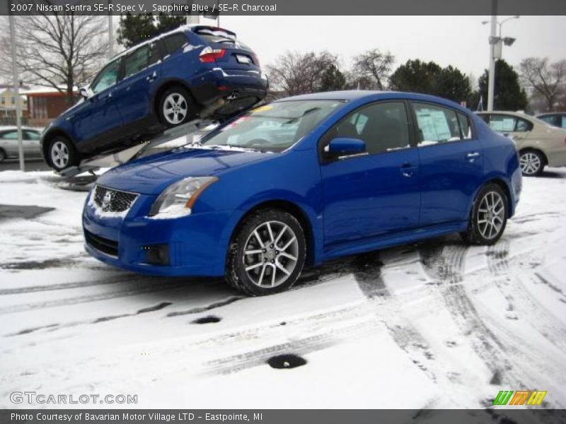 Sapphire Blue / SE-R Charcoal 2007 Nissan Sentra SE-R Spec V