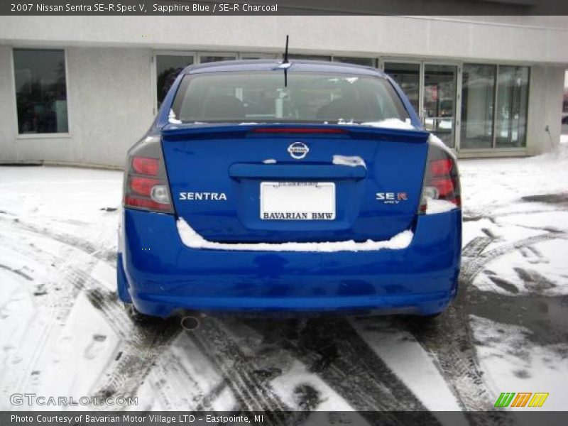 Sapphire Blue / SE-R Charcoal 2007 Nissan Sentra SE-R Spec V