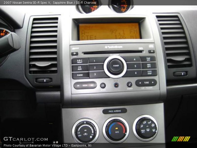 Sapphire Blue / SE-R Charcoal 2007 Nissan Sentra SE-R Spec V