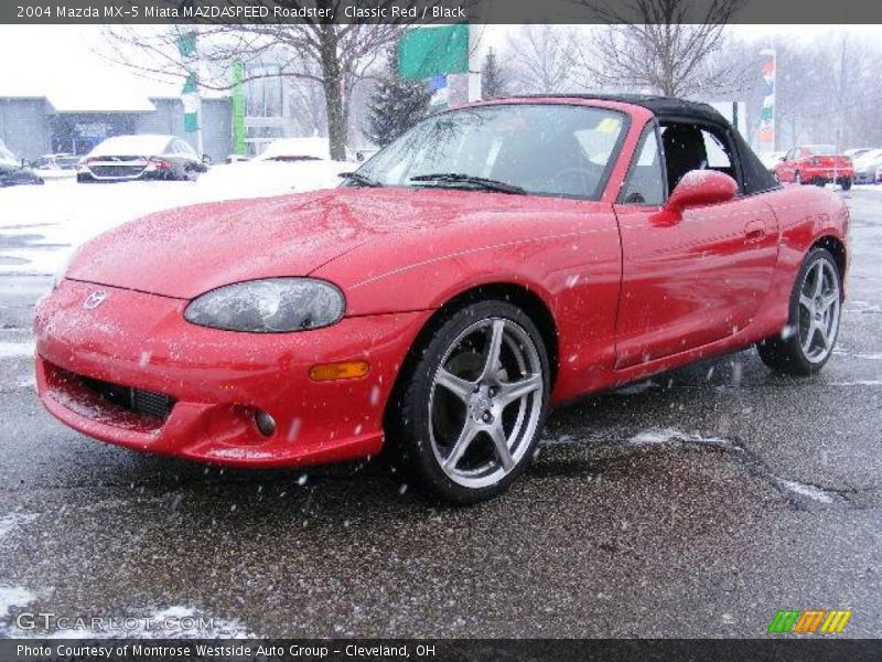 Classic Red / Black 2004 Mazda MX-5 Miata MAZDASPEED Roadster