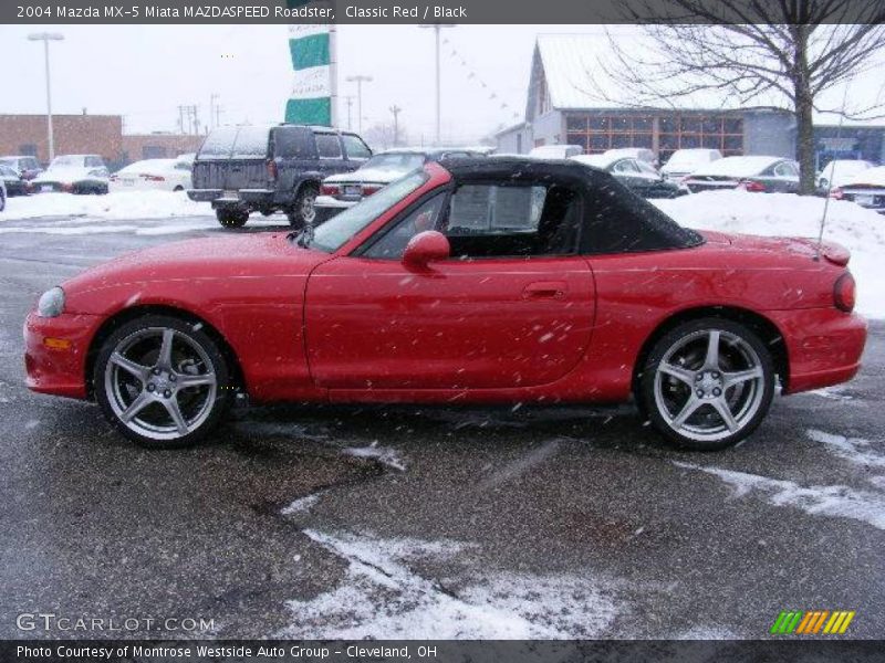 Classic Red / Black 2004 Mazda MX-5 Miata MAZDASPEED Roadster