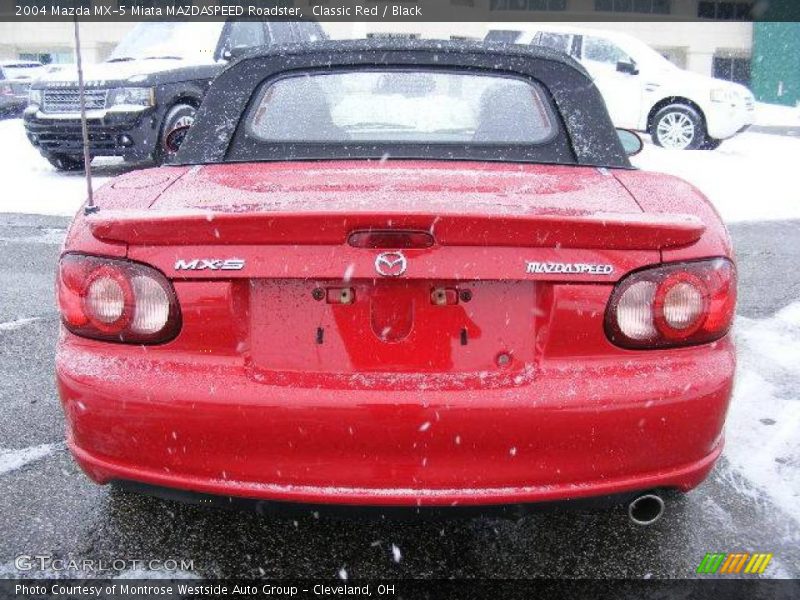 Classic Red / Black 2004 Mazda MX-5 Miata MAZDASPEED Roadster