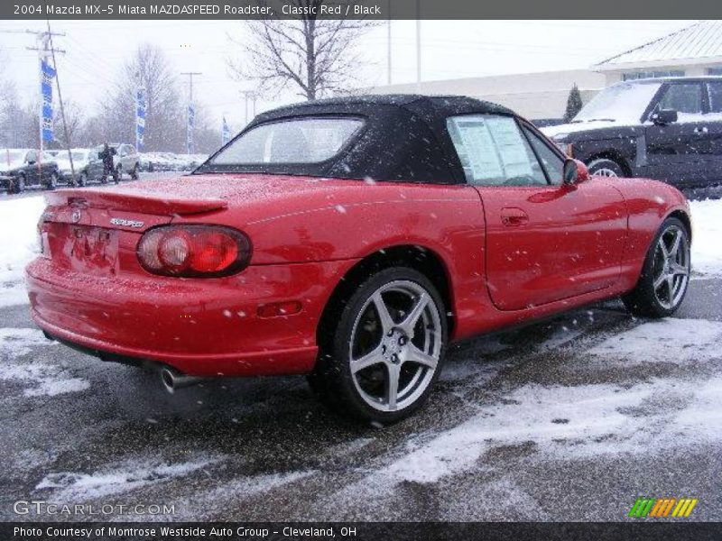 Classic Red / Black 2004 Mazda MX-5 Miata MAZDASPEED Roadster