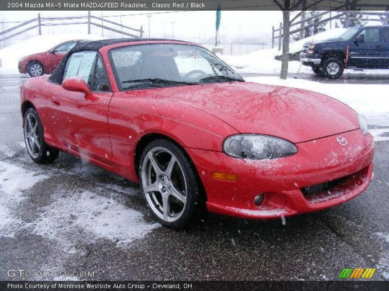 Classic Red / Black 2004 Mazda MX-5 Miata MAZDASPEED Roadster