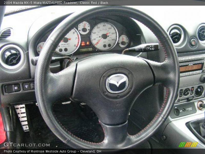 Classic Red / Black 2004 Mazda MX-5 Miata MAZDASPEED Roadster