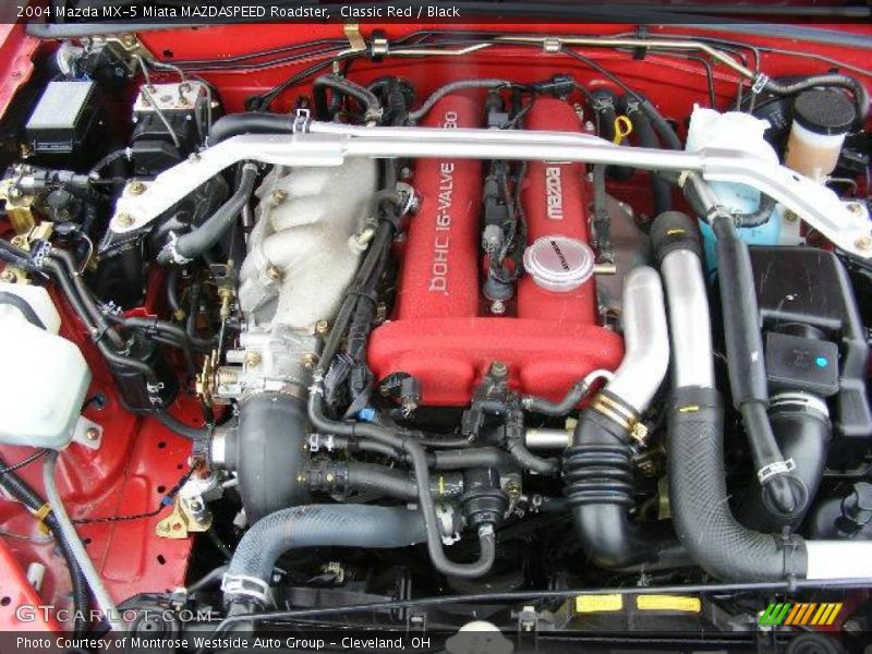 Classic Red / Black 2004 Mazda MX-5 Miata MAZDASPEED Roadster