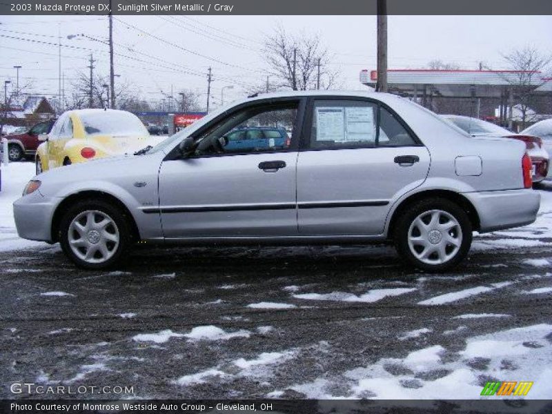 Sunlight Silver Metallic / Gray 2003 Mazda Protege DX