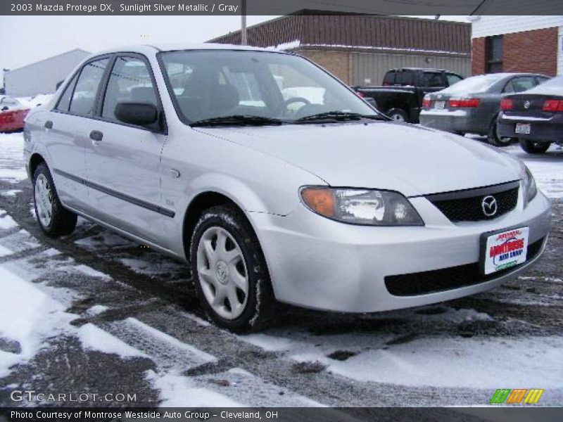 Sunlight Silver Metallic / Gray 2003 Mazda Protege DX