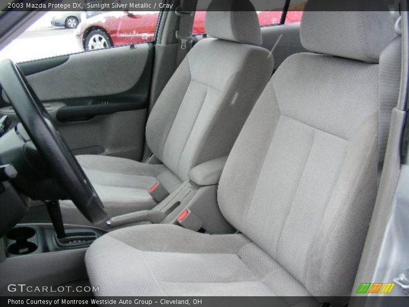 Sunlight Silver Metallic / Gray 2003 Mazda Protege DX