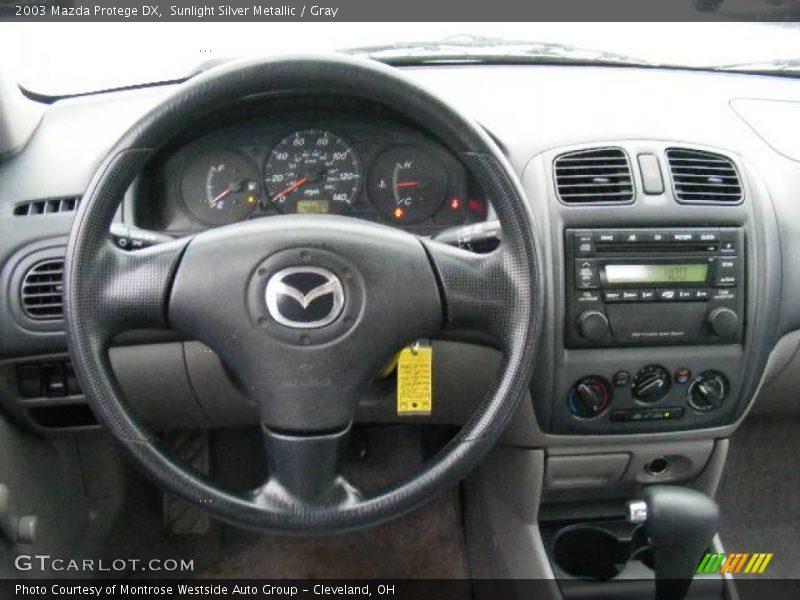 Sunlight Silver Metallic / Gray 2003 Mazda Protege DX