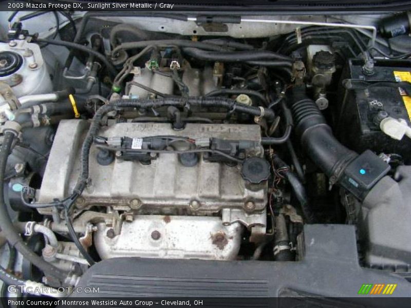 Sunlight Silver Metallic / Gray 2003 Mazda Protege DX