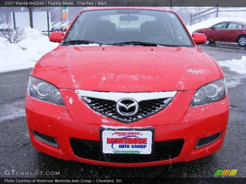 True Red / Black 2007 Mazda MAZDA3 i Touring Sedan