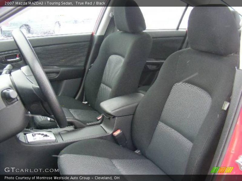 True Red / Black 2007 Mazda MAZDA3 i Touring Sedan