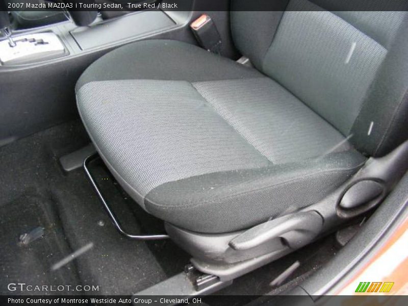 True Red / Black 2007 Mazda MAZDA3 i Touring Sedan
