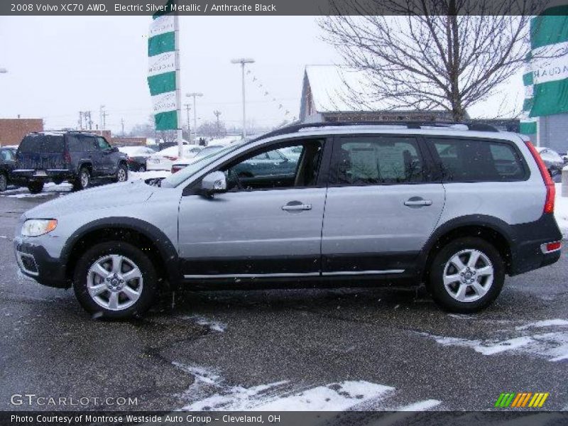 Electric Silver Metallic / Anthracite Black 2008 Volvo XC70 AWD