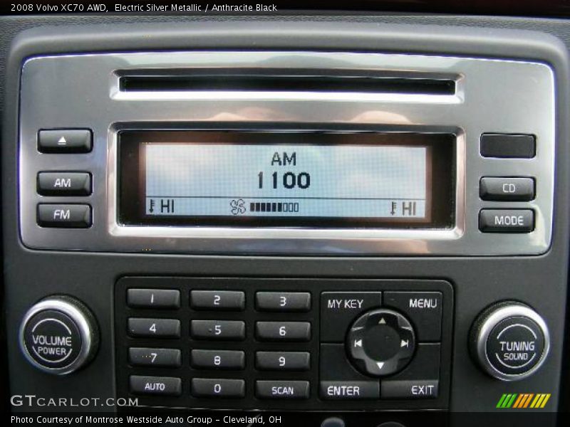 Electric Silver Metallic / Anthracite Black 2008 Volvo XC70 AWD