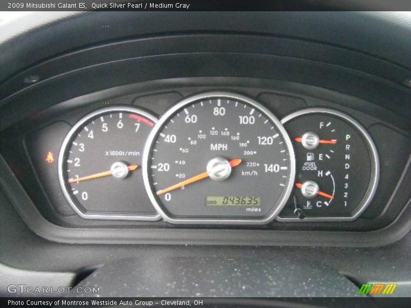Quick Silver Pearl / Medium Gray 2009 Mitsubishi Galant ES
