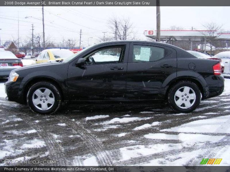 Brilliant Black Crystal Pearl / Dark Slate Gray/Light Slate Gray 2008 Dodge Avenger SE
