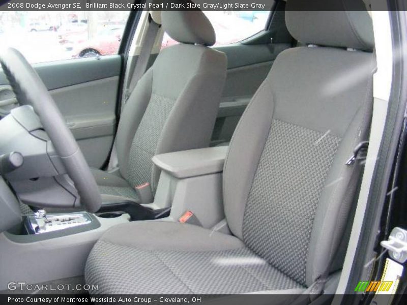 Brilliant Black Crystal Pearl / Dark Slate Gray/Light Slate Gray 2008 Dodge Avenger SE