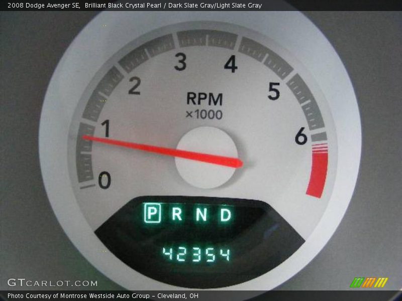 Brilliant Black Crystal Pearl / Dark Slate Gray/Light Slate Gray 2008 Dodge Avenger SE