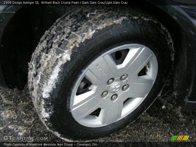 Brilliant Black Crystal Pearl / Dark Slate Gray/Light Slate Gray 2008 Dodge Avenger SE