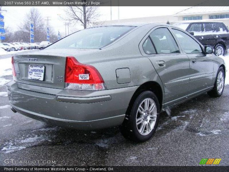 Willow Green Metallic / Beige 2007 Volvo S60 2.5T AWD