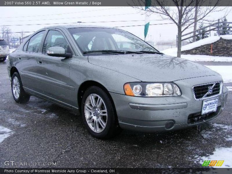 Willow Green Metallic / Beige 2007 Volvo S60 2.5T AWD