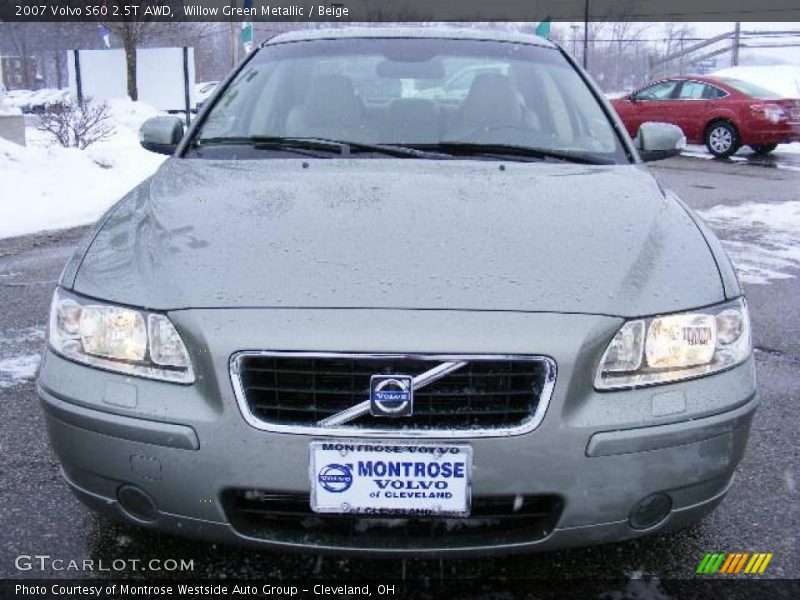 Willow Green Metallic / Beige 2007 Volvo S60 2.5T AWD