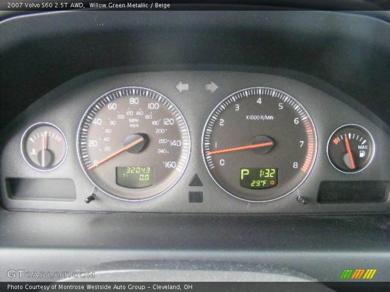 Willow Green Metallic / Beige 2007 Volvo S60 2.5T AWD