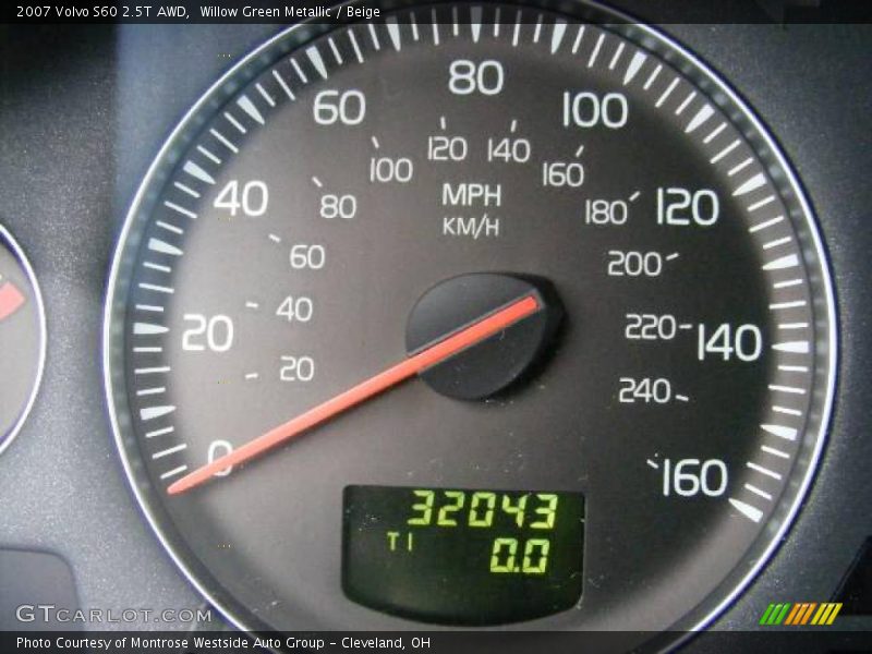 Willow Green Metallic / Beige 2007 Volvo S60 2.5T AWD
