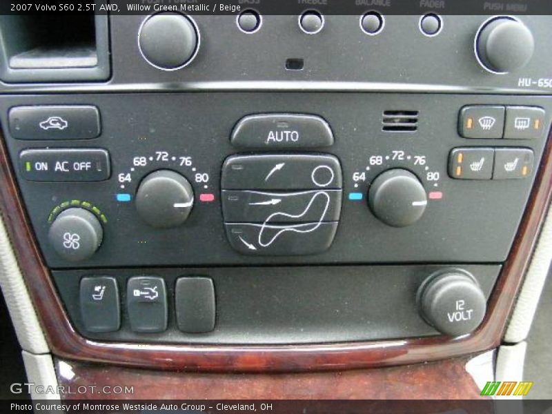 Willow Green Metallic / Beige 2007 Volvo S60 2.5T AWD