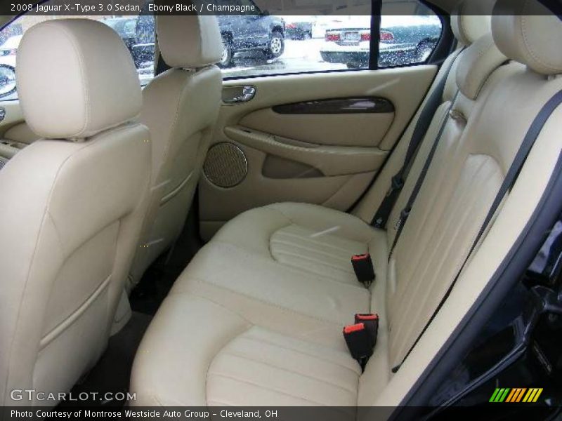 Ebony Black / Champagne 2008 Jaguar X-Type 3.0 Sedan