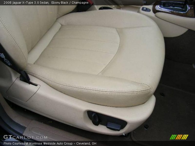 Ebony Black / Champagne 2008 Jaguar X-Type 3.0 Sedan
