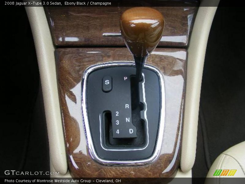 Ebony Black / Champagne 2008 Jaguar X-Type 3.0 Sedan