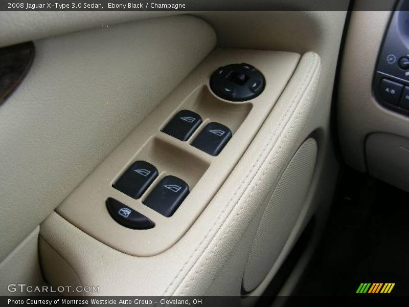 Ebony Black / Champagne 2008 Jaguar X-Type 3.0 Sedan