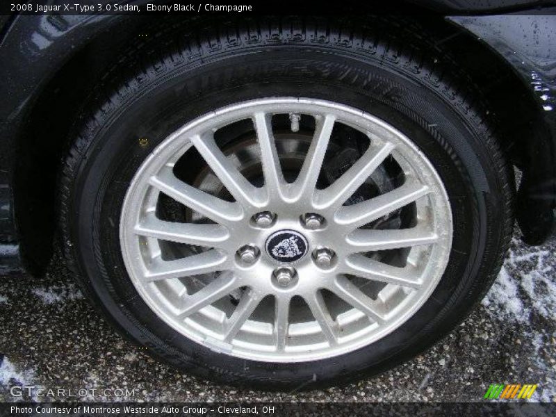 Ebony Black / Champagne 2008 Jaguar X-Type 3.0 Sedan
