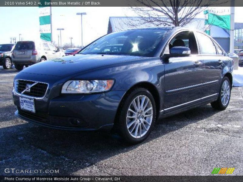 Barents Blue Metallic / Off Black 2010 Volvo S40 2.4i